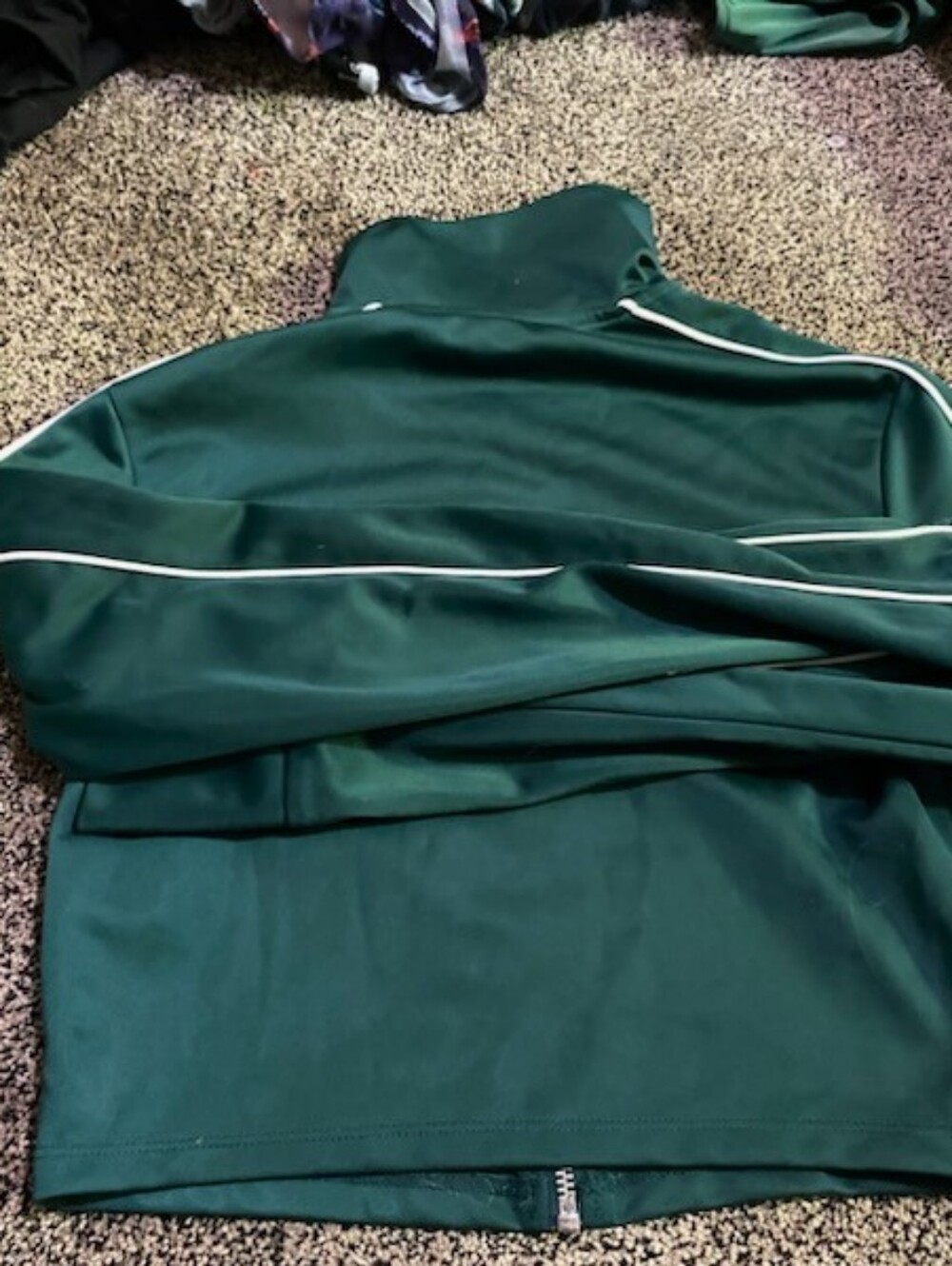 H&M Dark Teal Satin-Look Top with Branded Tag - Picture 3 of 4